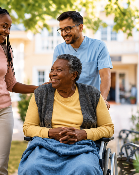 Warm Garden Caregiving Moment